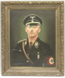 Nazi German World War II Painting of Himmler