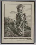 German Framed WWII Propoghander Poster