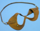 German Luftwaffe WWI era Leather Goggle Frame