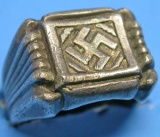 German Military Nazi Swastika WWII German Ring