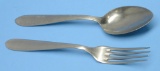 German Military WWII Nazi Fork & Spoon Set