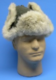 German Military WWII Rabbit-Fur Fatigue Hat