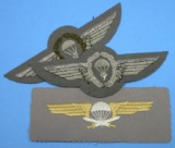 Two West German & one Finnish Airborne Patches