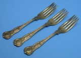 Three US Navy WWI Wardroom Forks