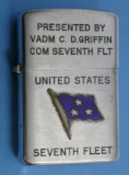 US Navy Admiral 7th Fleet Presindation Konwal Lighter