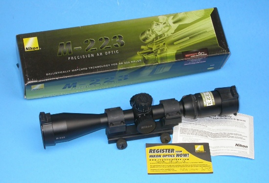 Nikon M-223 3-12x42 AR Rifle Scope (BED)