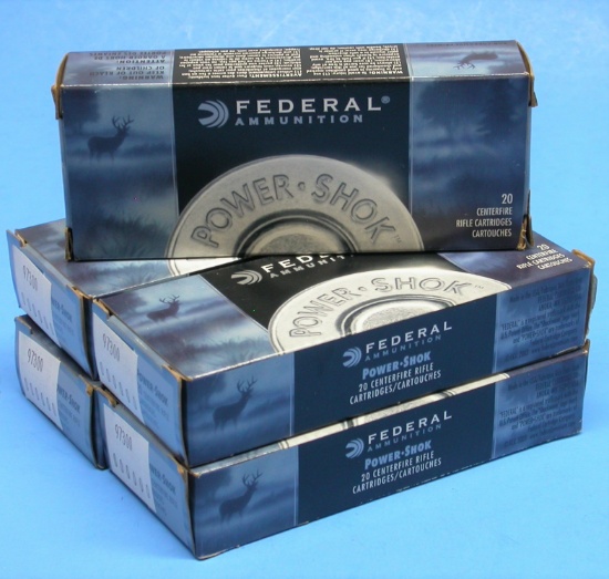 Five 20 Rd. Boxes of Federal 123 Gr 7.62x39 Cartridges (LCC)