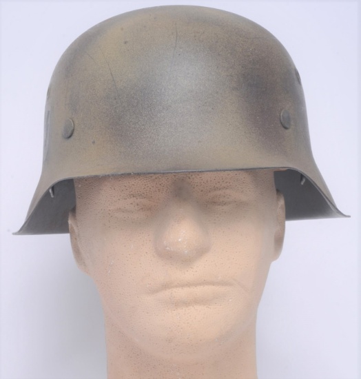 German SS WWII Camo M42 Combat Helmet (KID)