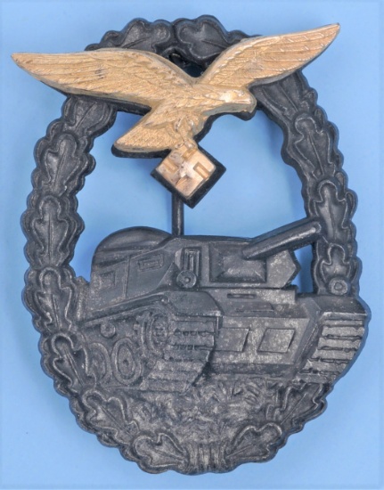 German Luftwaffe Panzer Assault Badge (KID)