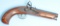 Unmarked Flintlock .45 Caliber Replica Pistol - no FFL needed (FMJ 1)