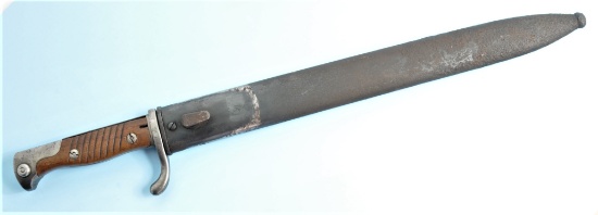 Imperial German Military WWI era Gew-98 Mauser Rifle "Butcher Blade" Bayonet (A)
