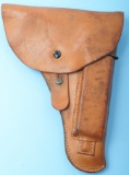 Leather Czech Military CZ-52 Pistol Holster with Magazine/Cleaning Rod - (LKJ)