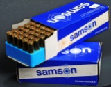 Two 50-Round Boxes of Samson .38 Special+P 125 Grain JHP Ammunition (MOS)