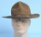 US Military WWI-II Campaign or Drill Instructor Hat (A)