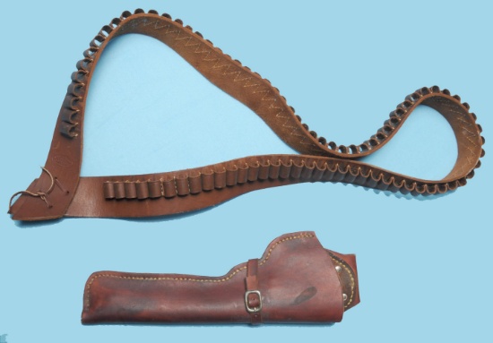Western-Style Holster & Cartridge Belt for the .475 Wildey Magnum (PJG)