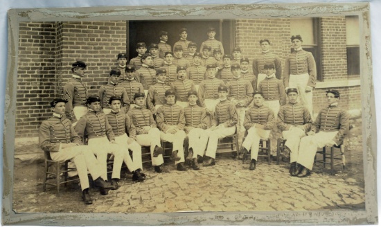 Vintage 1890s era VMI Cadet Group Shot (A)