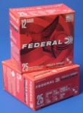 Two 25-Round Boxes of Federal 12 Ga 2 3/4