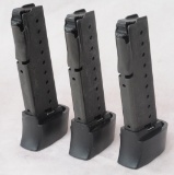Three US Military Sig-Sauer P239 10-Round 9mm Pistol Magazines (IME)
