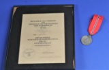 German Military WWII Eastern Front Award and Award Document (JMT)