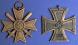 Two German Awards - War Merit Cross and Iron Cross (TMK)