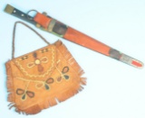 African Taureg Tribal Knife & Tobacco Pouch (CPD)