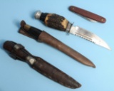 Four Vintage Hunting, Utility & Fighting Knives (CPD)