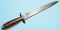 Damascus dagger style knife. (LAM)