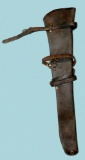US Army WWI era M1904 Calvary Leather Scabbard (CPD)