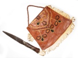 African Taureg Tribal Tobacco Pouch a Knife (CPD)