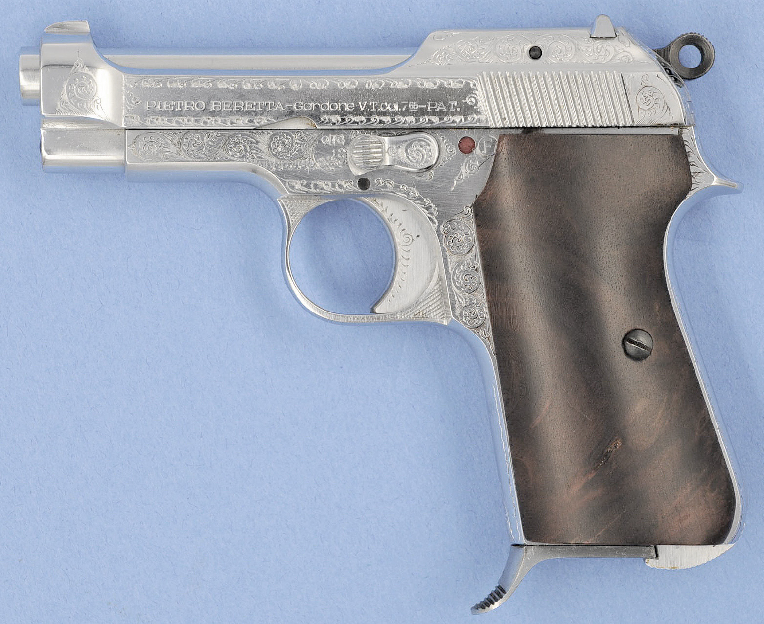 Italian Engraved Beretta M1935 Nickle plated 7.65 | Proxibid