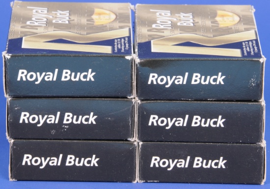 Six 5-Shell Boxes of ROYAL BUCK 12 GA 2 3/4" Shotgun Shells (IME)