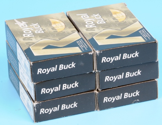 Six 5-Shell Boxes of ROYAL BUCK 12 GA 2 3/4" Shotgun Shells (IME)
