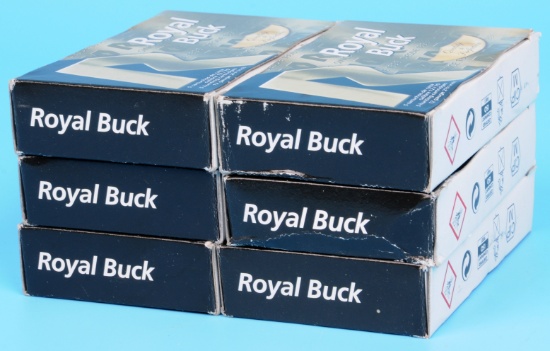 Six 5-Shell Boxes of ROYAL BUCK 12 GA 2 3/4" Shotgun Shells (IME)