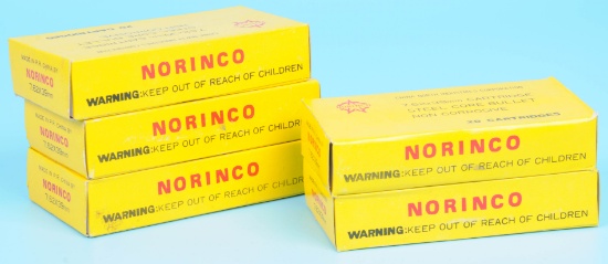 Five 20-Round Boxes of Chinese NORINCO 7.62x39mm Ammunition  (JGD)
