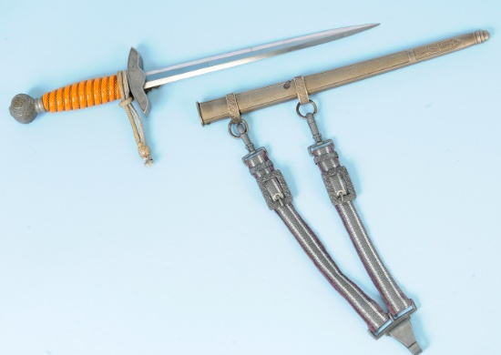 German Luftwaffe WWII issue Officer's Dress Dagger and Hangers  (KEN)
