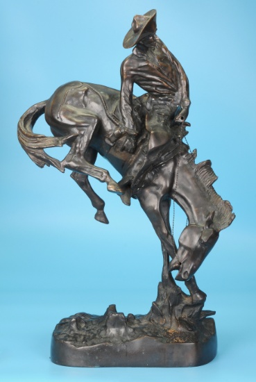 Frederick Remington "The Outlaw" Bronze Statue (KEN)