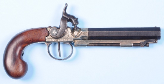 English 1800's era Gentleman's .45 Caliber Pocket Percussion Pistol - no FFL needed (ENV 1)