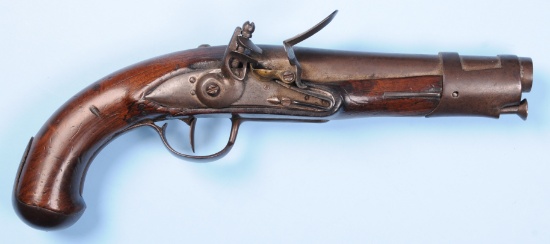 French 1st Empire Police .60 Caliber Flintlock Pistol - no FFL needed. (KEN 1)