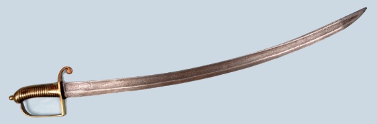 American Revolutionary War Possible US copy of a French Model 1767 Grenadier Hanger (KEN)