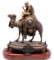 Spelter Arab Warrior on Camelback Statue (KEN)