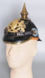 Imperial German WWI era Bavarian Officer's Pickelhaube Helmet (KEN)