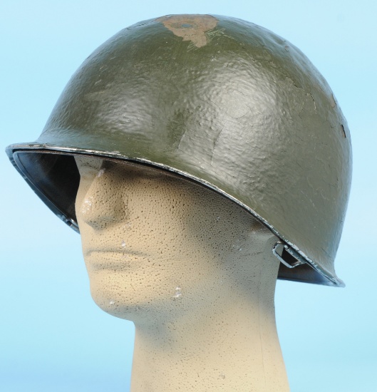 US Army WWII era M1 Helmet and Liner (SJZ)