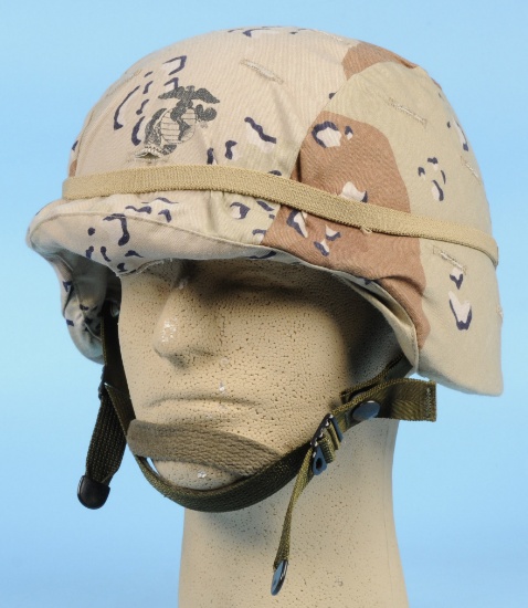 US Marine Corps Desert Camo PASGT Kevlar Combat Helmet (SJZ)