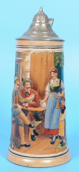 German Hunting Beer Stein  (MOS)