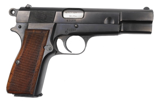 Post War FN Browning Hi-Power 9mm Semi-Automatic Pistol With Original Box- FFL # 41388 (WAJ 1)