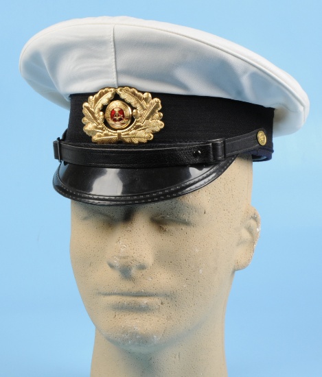 East German Naval Enlisted Tropical Visor Hat (RS)