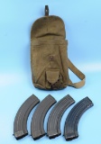 Romanian Military 40 Round RPK-47 7.62x39 Magazines & Pouch (JAB)