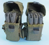 6 US Military Issue Adventure Line Production 30 Rd Magazines in 2 Pouches (SDM)