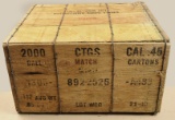 US Military Issue 2000 Round Crate, Winchester Cartridge Company 45 ACP Match Ammunition  (SDM)