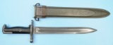 US WWII Issue M1 Garand Bayonet and Scabbard, 10